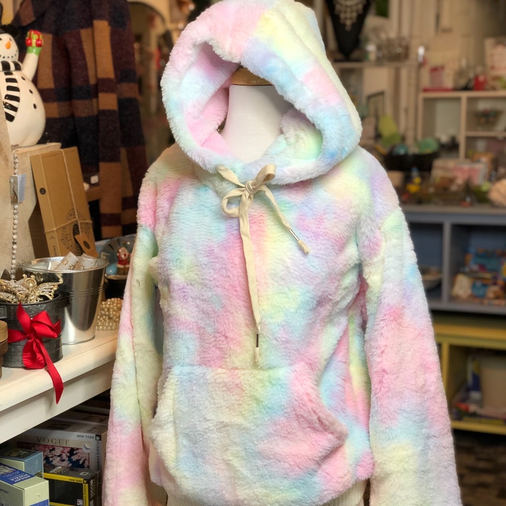POL Super Soft Unicorn Sherpa Hoodie, size L